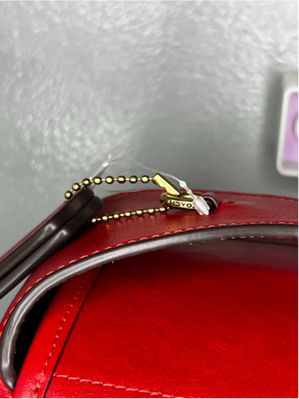 Coach Originals Turnlock Haversack Leather Shoulder Bag - Scarlett
